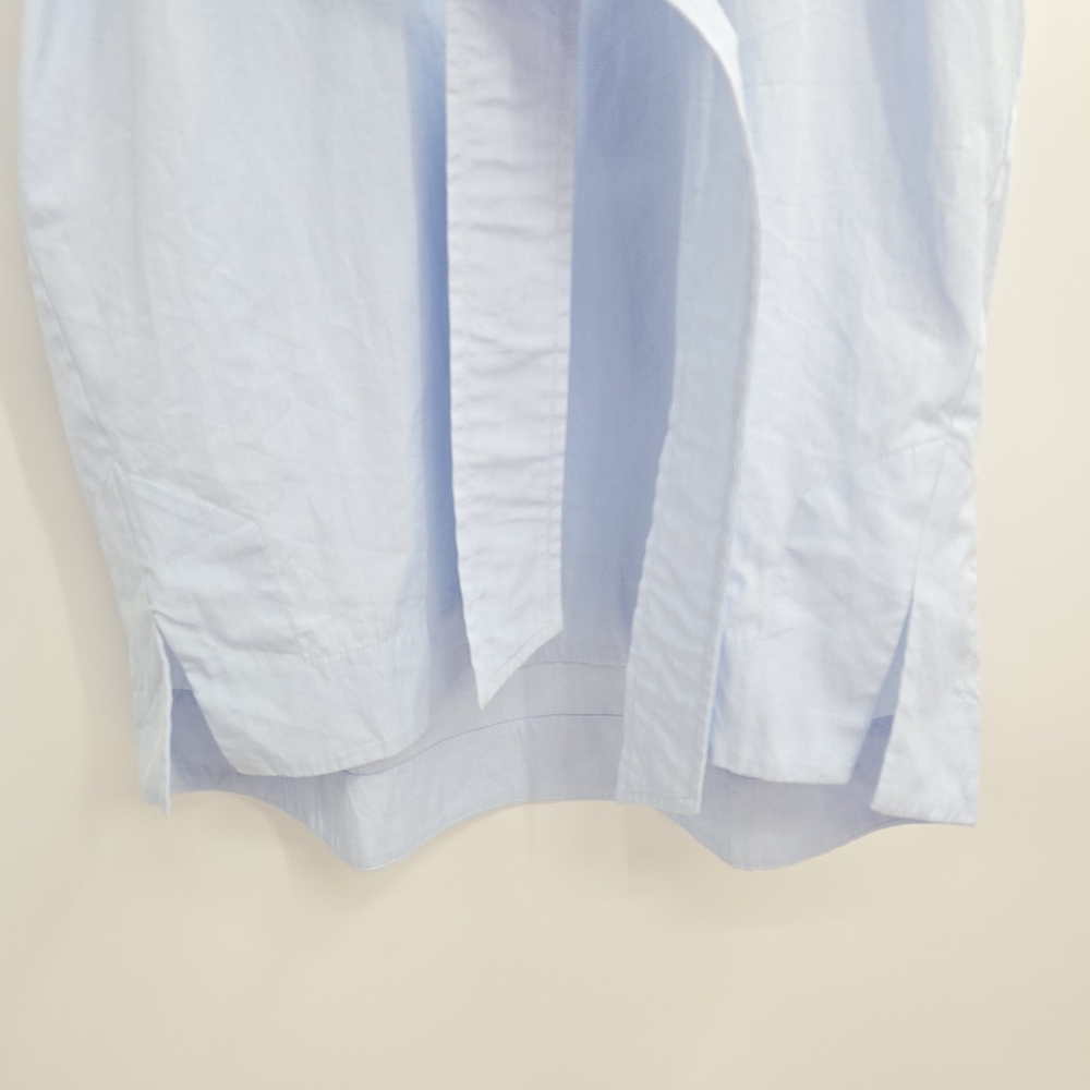Paige‎ Shirt Dress Light Blue Cotton Belted - Picture 6 of 15